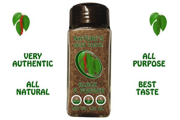Nature's Best Black Pepper Powder – 2.31 oz. - Image 2